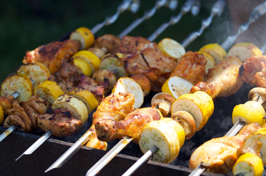 Photo Grilled skewers